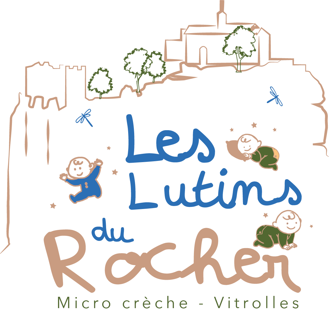 Logo de la micro-crèche "Les Lutins du Rocher" située à Vitrolles.