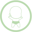 icone bébé en crèche